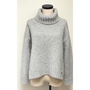 Michael Kors Gray Cowl Neck Sweater Chunky Knit Casual Pullover Women's, Size M